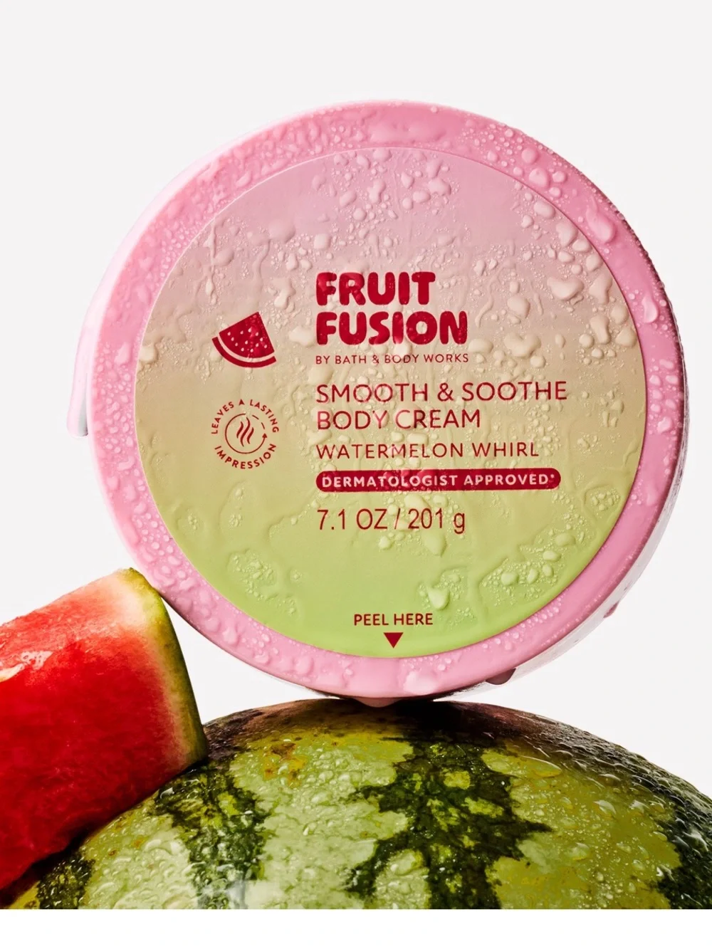 Bath & Body Works Fruit Fusion Watermelon Whirl Pink & Green Body Cream
